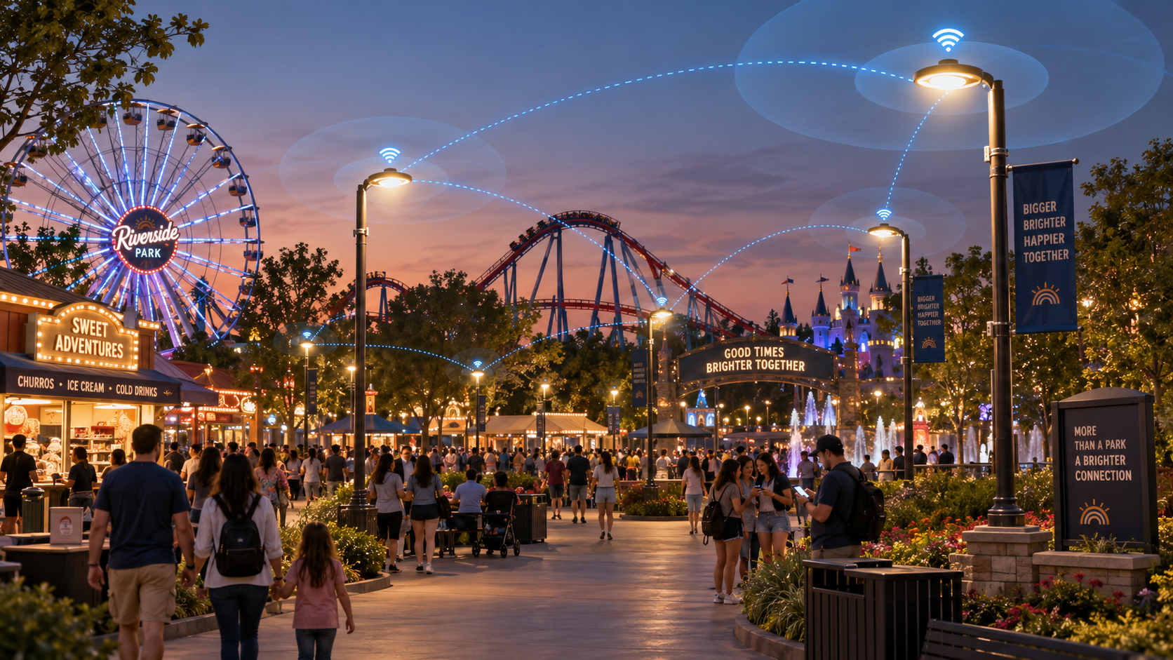 Conceptual HOPLIT amusement park environment