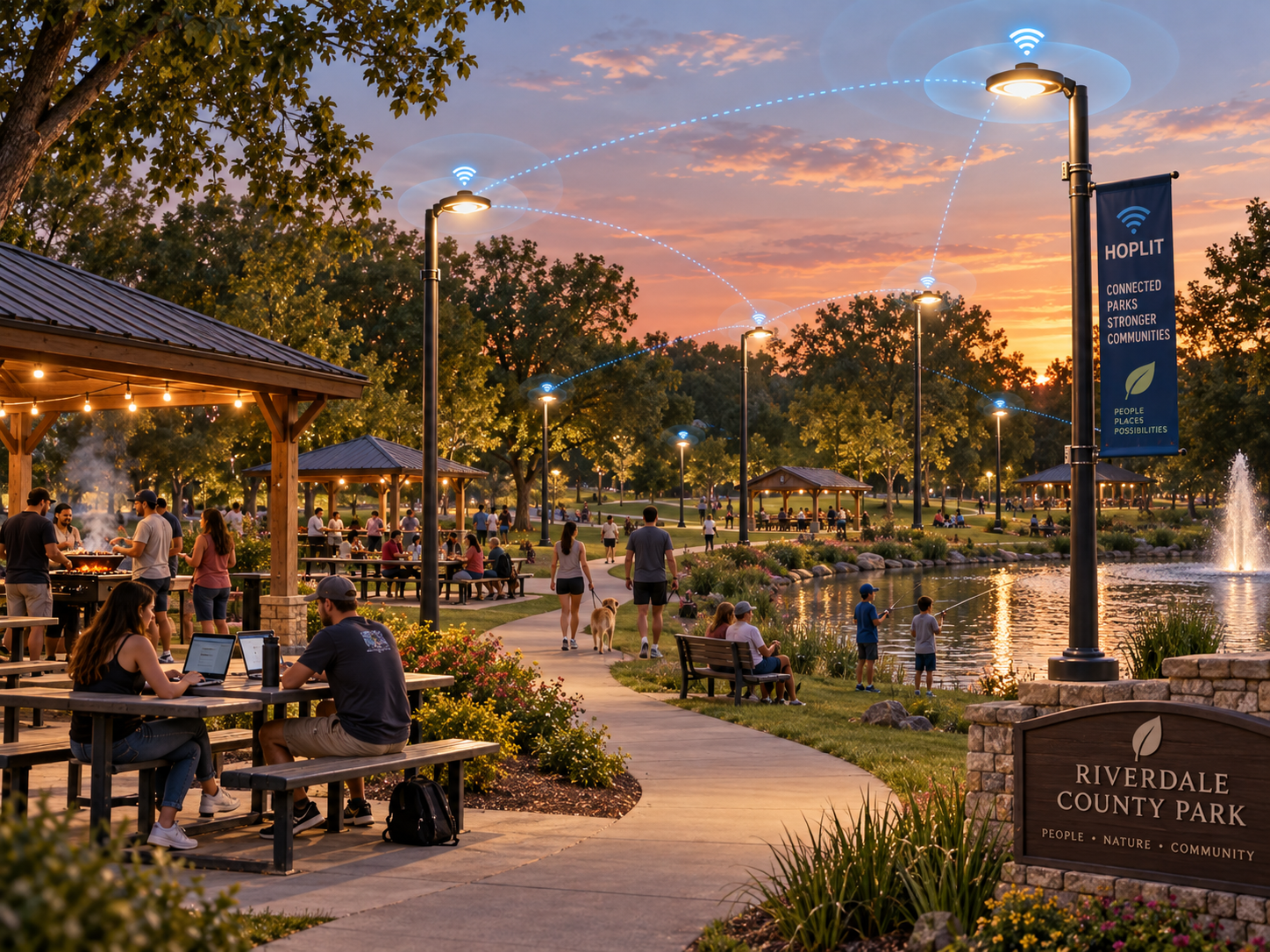 Conceptual HOPLIT public park environment